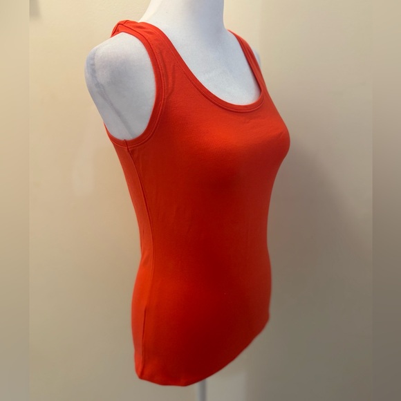 New XS Nic & Zoe Orange Coral Scoop Neck Tank Top - Picture 5 of 13